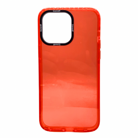 Carcasa Para iPhone 14 Pro Max Transparente Rojiza