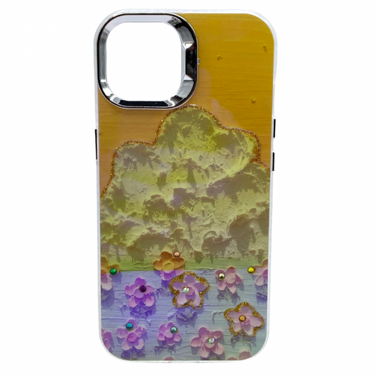 Carcasa Para iPhone 15 Estilo Floral