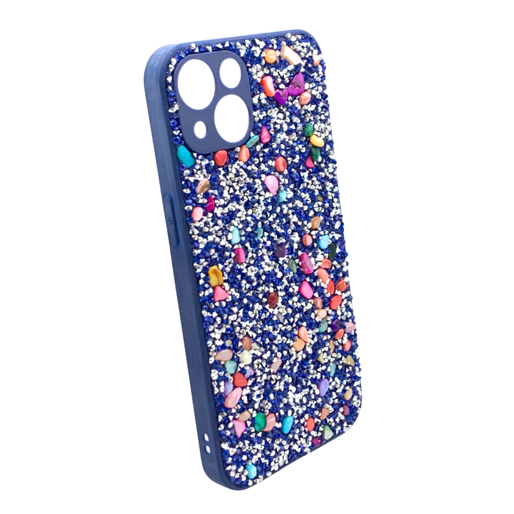 Carcasa Para iPhone 13 y iPhone 14 Estilo Brillos y Gemas