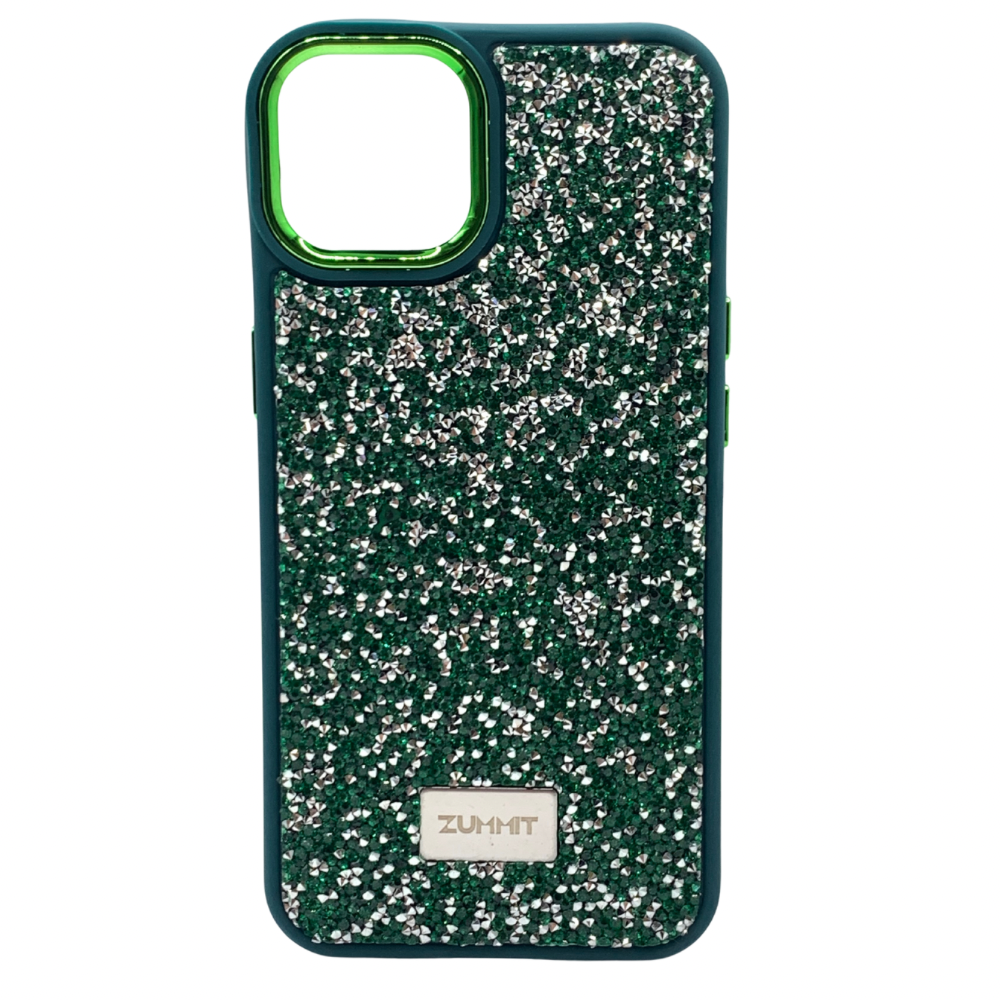 Carcasa Para iPhone 13 y iPhone 14 Estilo Glitter Relieve