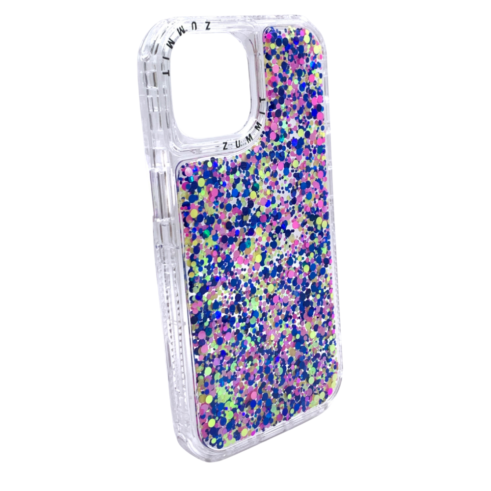 Carcasa Para iPhone 15 Estilo Glitter Reforzada