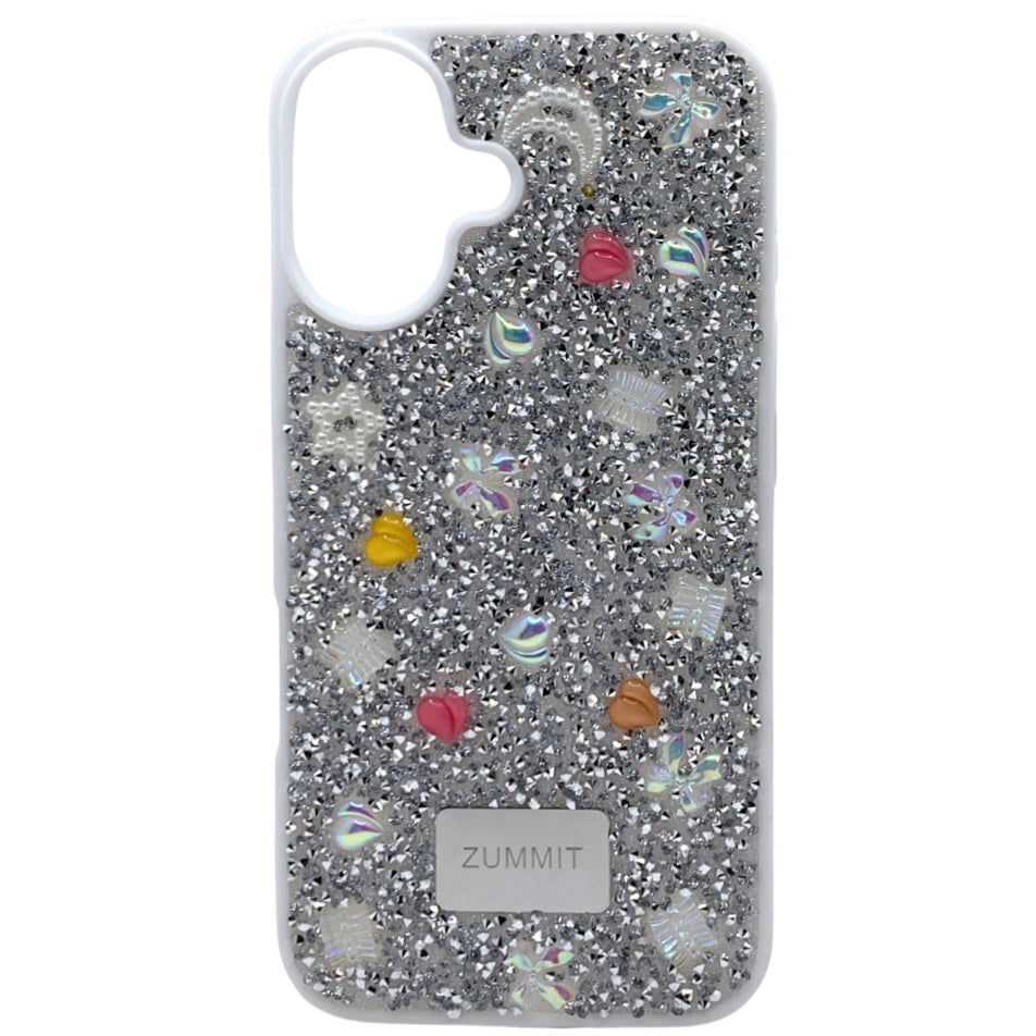 Carcasa Para iPhone 16 Estilo Brillos Con Relieve