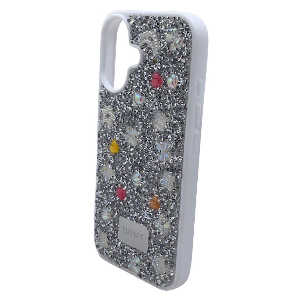 Carcasa Para iPhone 16 Estilo Brillos Con Relieve