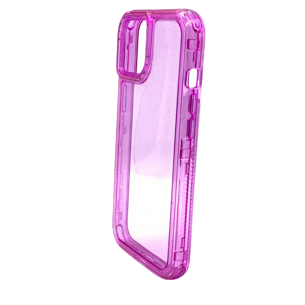 Carcasa Para iPhone 16 E Transparente Con Glitter