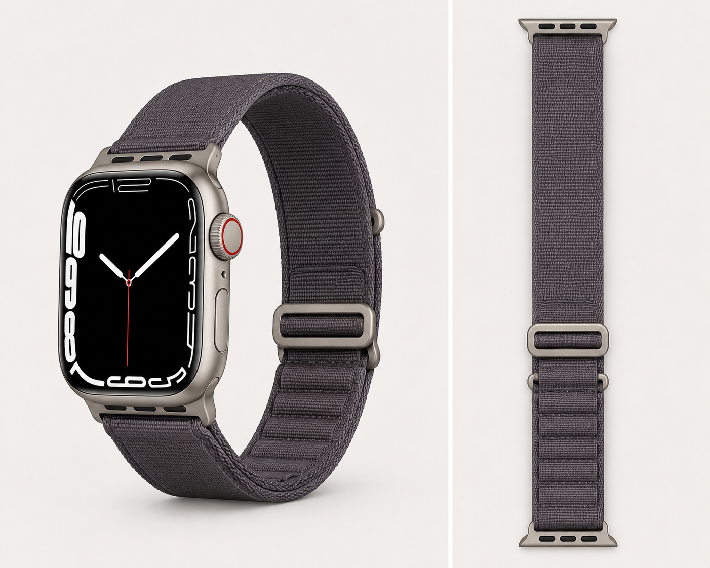 Correa Loop de Nylon para Apple Watch 42/44/45/46/49 mm Ajustable
