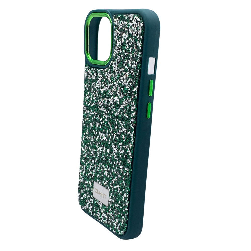 Carcasa Para iPhone 13 y iPhone 14 Estilo Glitter Relieve