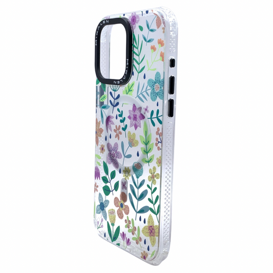Carcasa Para iPhone 15 Pro Max MagSafe Floral