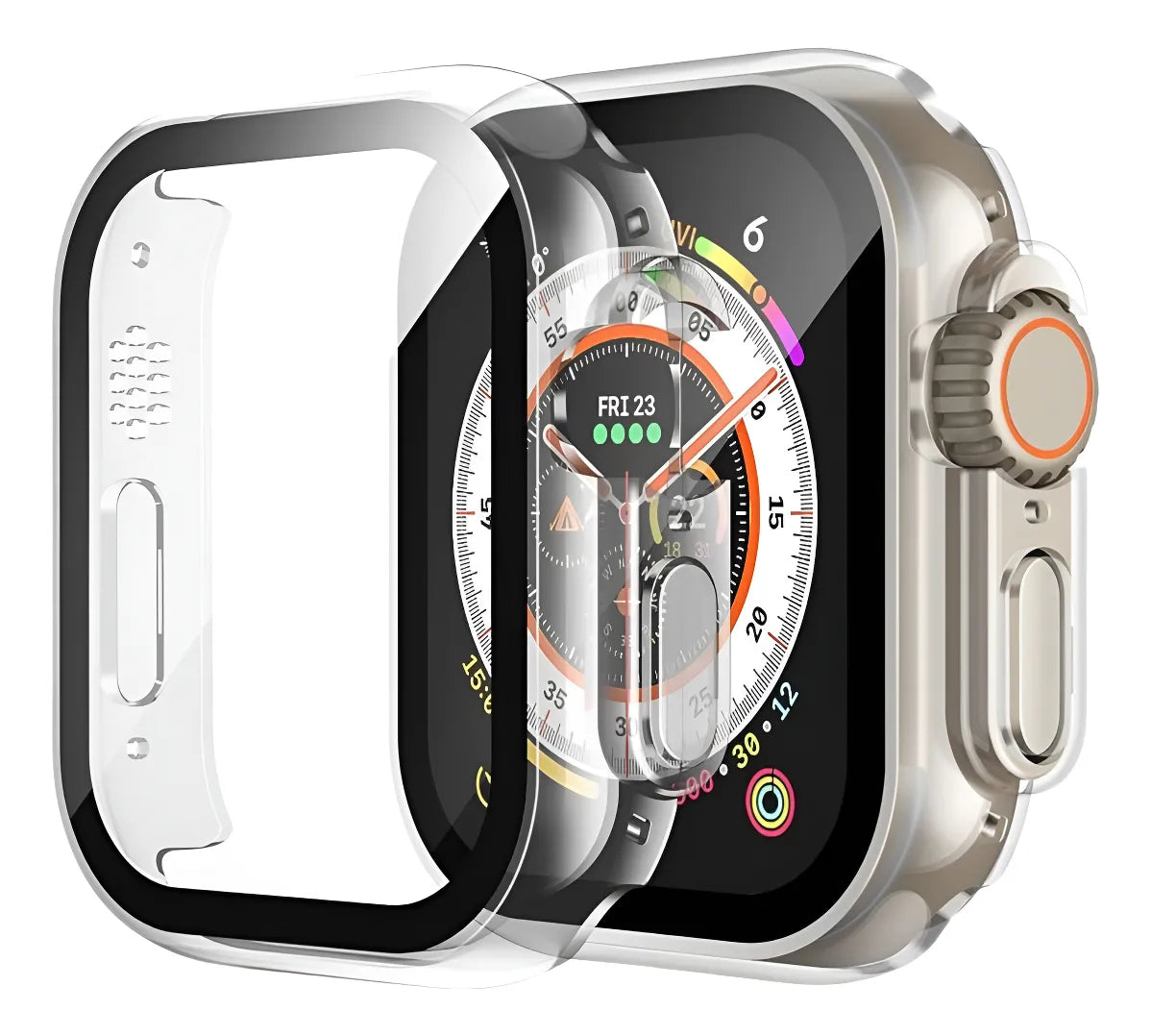 Carcasa Transparente con Vidrio para Apple Watch 49 mm
