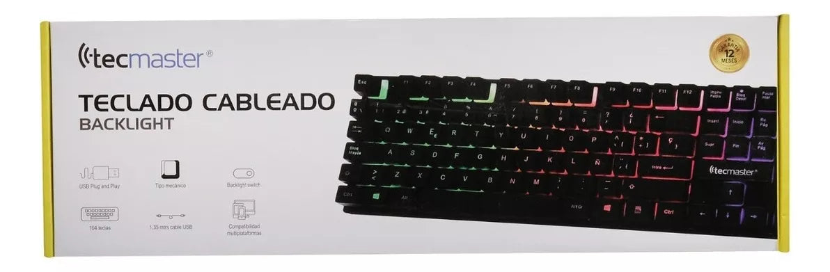 Teclado Gamer Retroiluminado Tecmaster