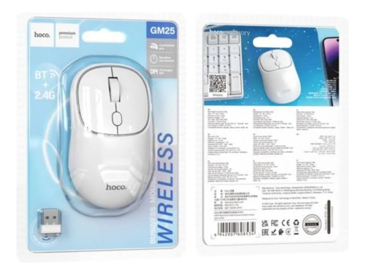 Mouse inalámbrico y bluetooth Hoco GM25