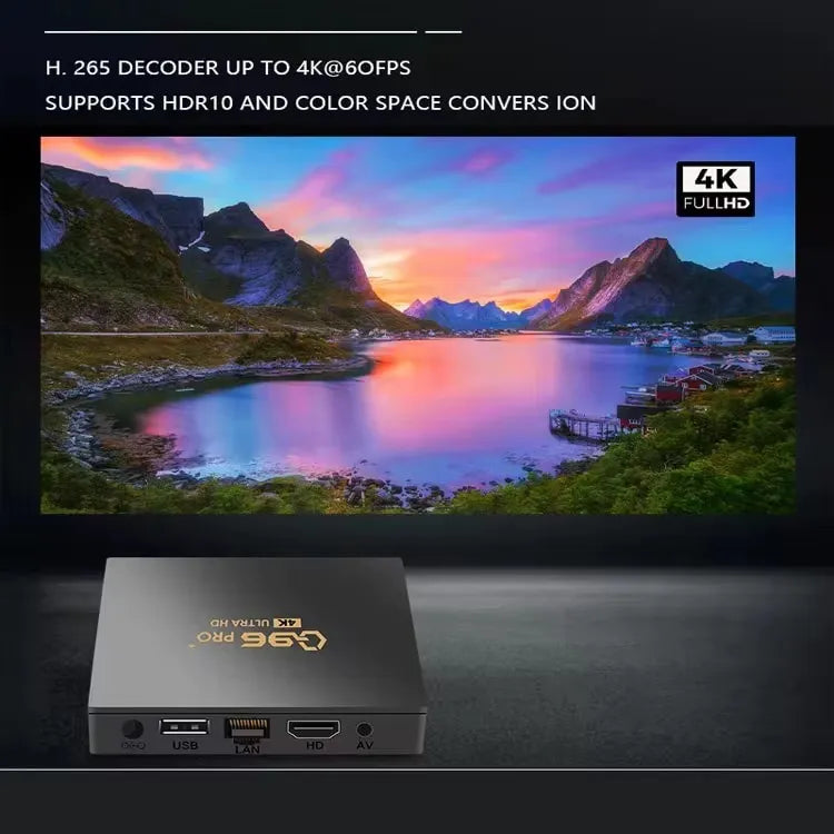 Tv Box Q96 4K Ultra HD android TV