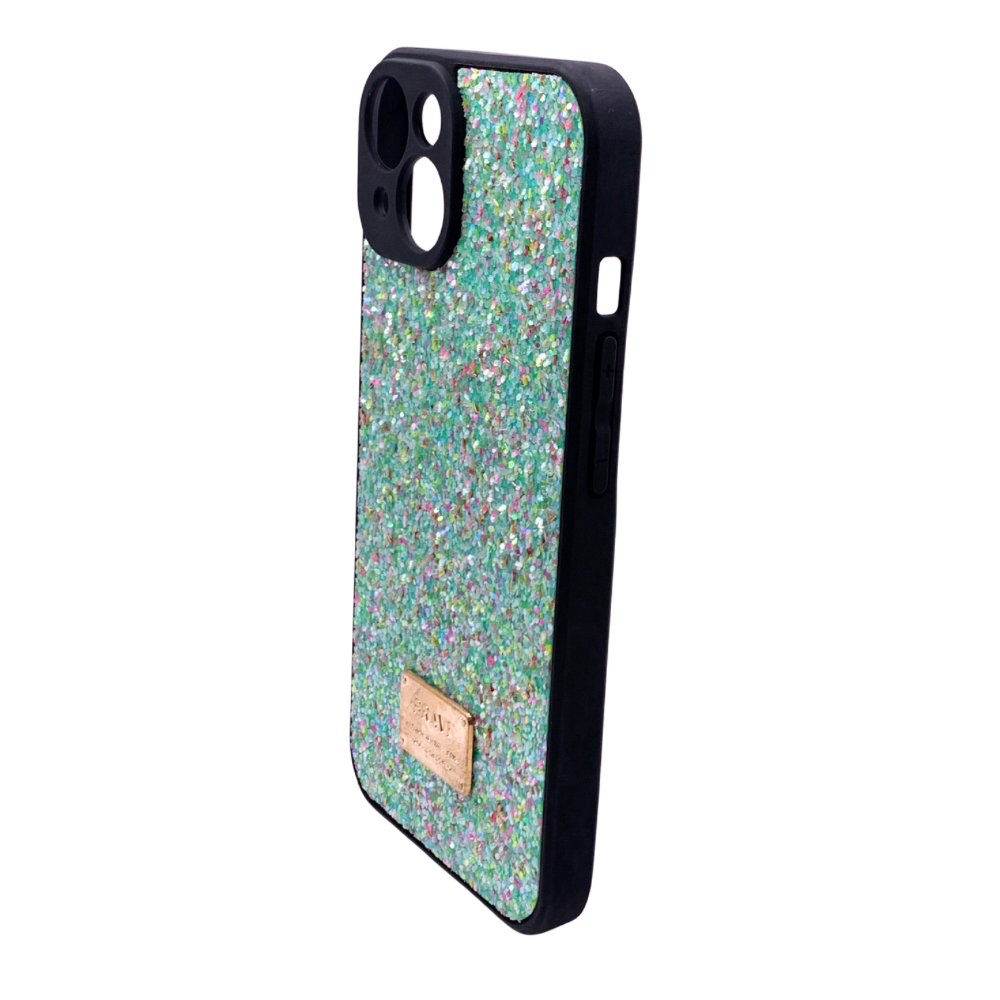 Carcasa Para iPhone 13 Purpurina Brillante