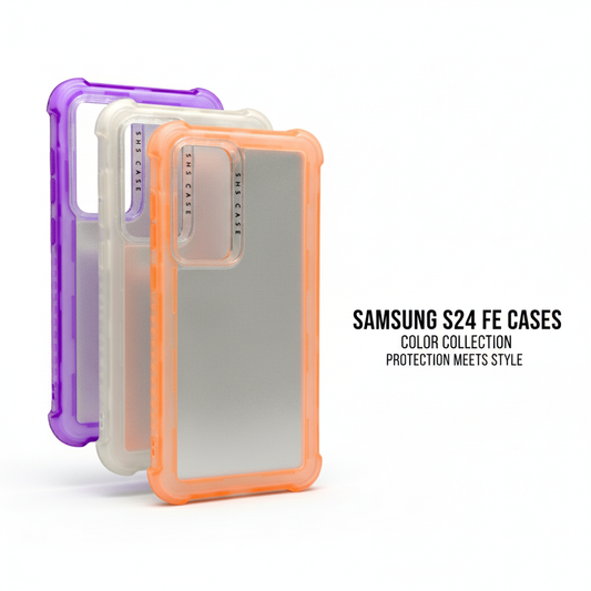 Carcasa 360 Transparente con Bordes de Color para Samsung S24 FE