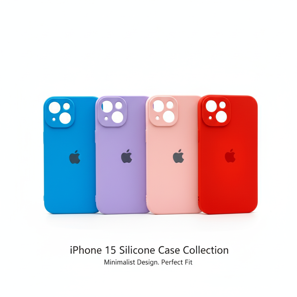 Carcasa De Silicona Para iPhone 15