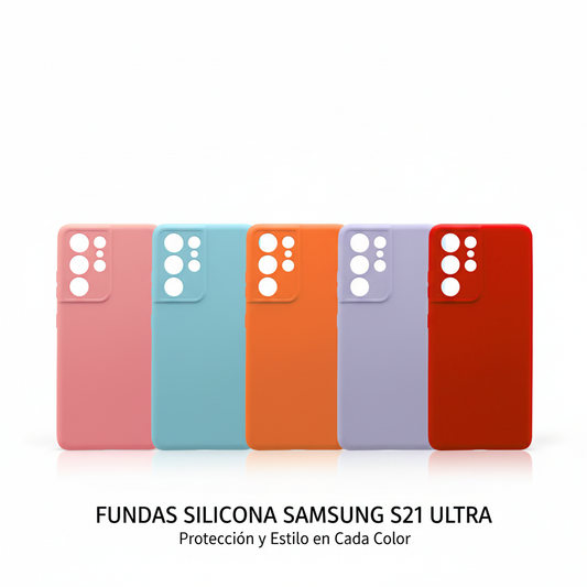 Carcasa de Silicona Para Samsung S21 Ultra