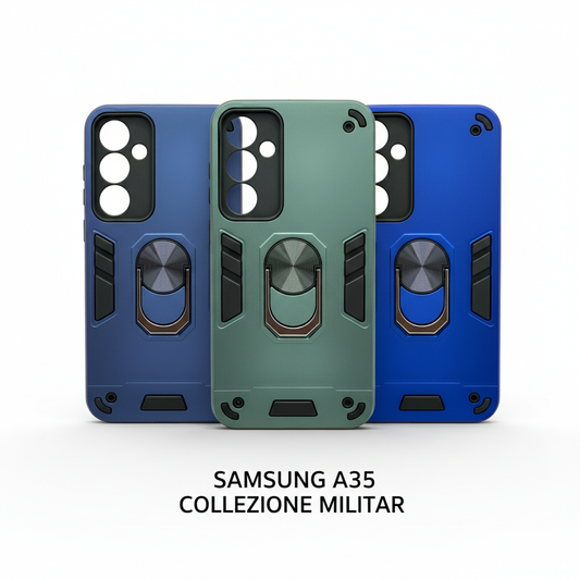 Carcasa para Samsung A35 Antigolpes con Anillo y Soporte Magnético