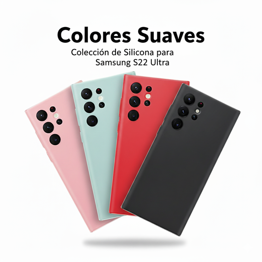 Funda de Silicona y Gamuza para Samsung S22 Ultra