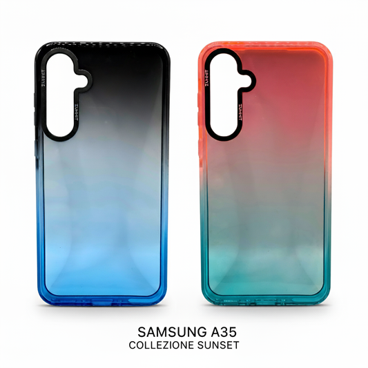 Carcasa Sunset Samsung A35 - Funda Bicolor de Moda con Protección