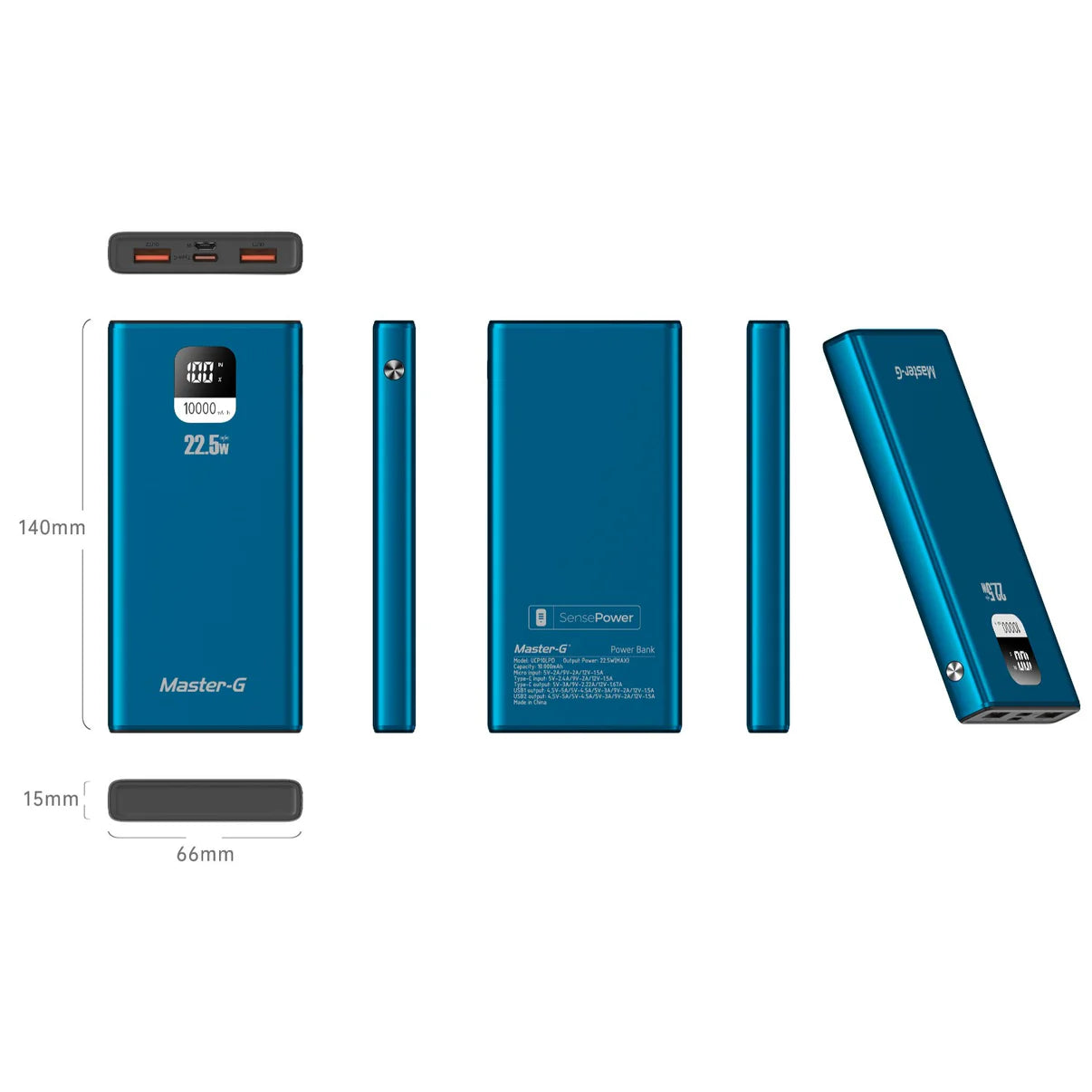 Batería Externa Power Bank 10000 Mah 22.5W UCP10LPD