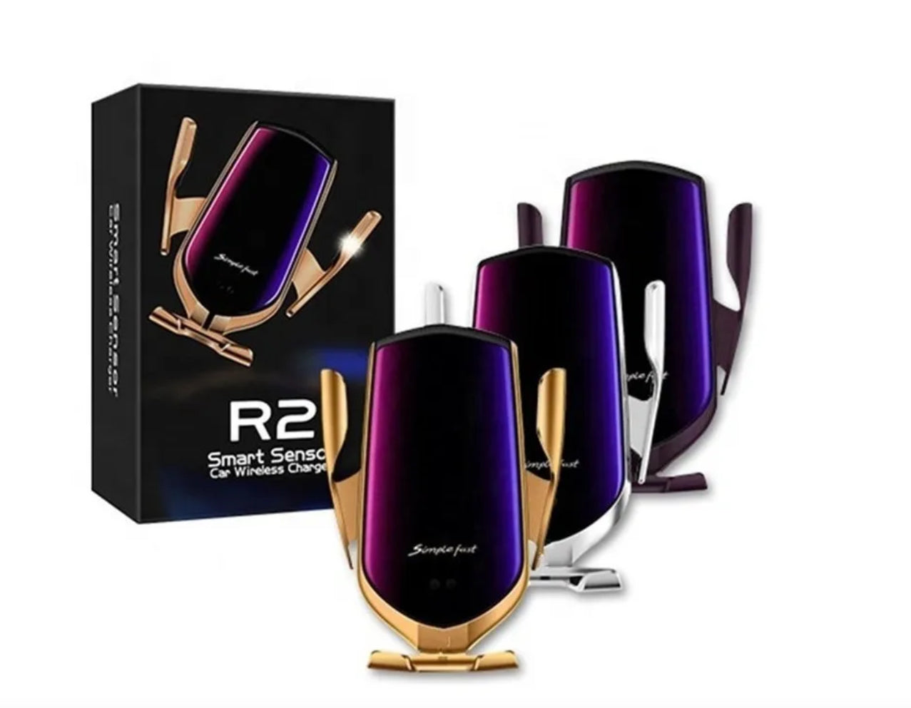 Soporte de auto y cargador inalámbrico