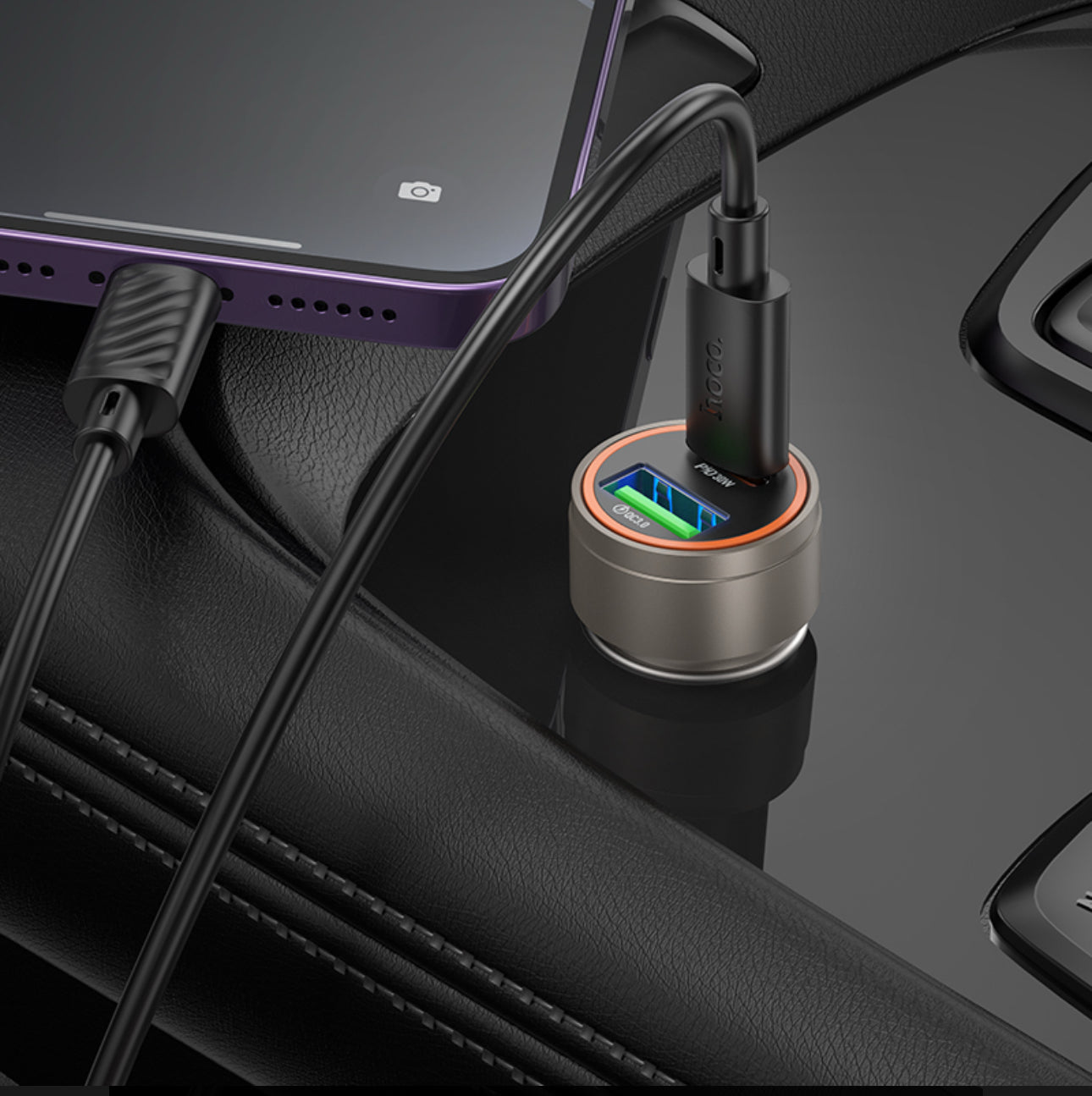 Cargador para Auto 30W Hoco Z57A