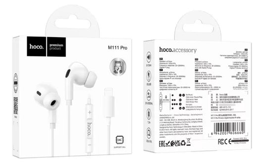 Audífonos Hoco M111 Pro para iPhone lightning