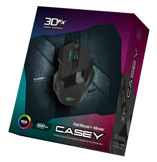 Kit Gamer 2 En 1 Mouse Y Mousepad 3DFX