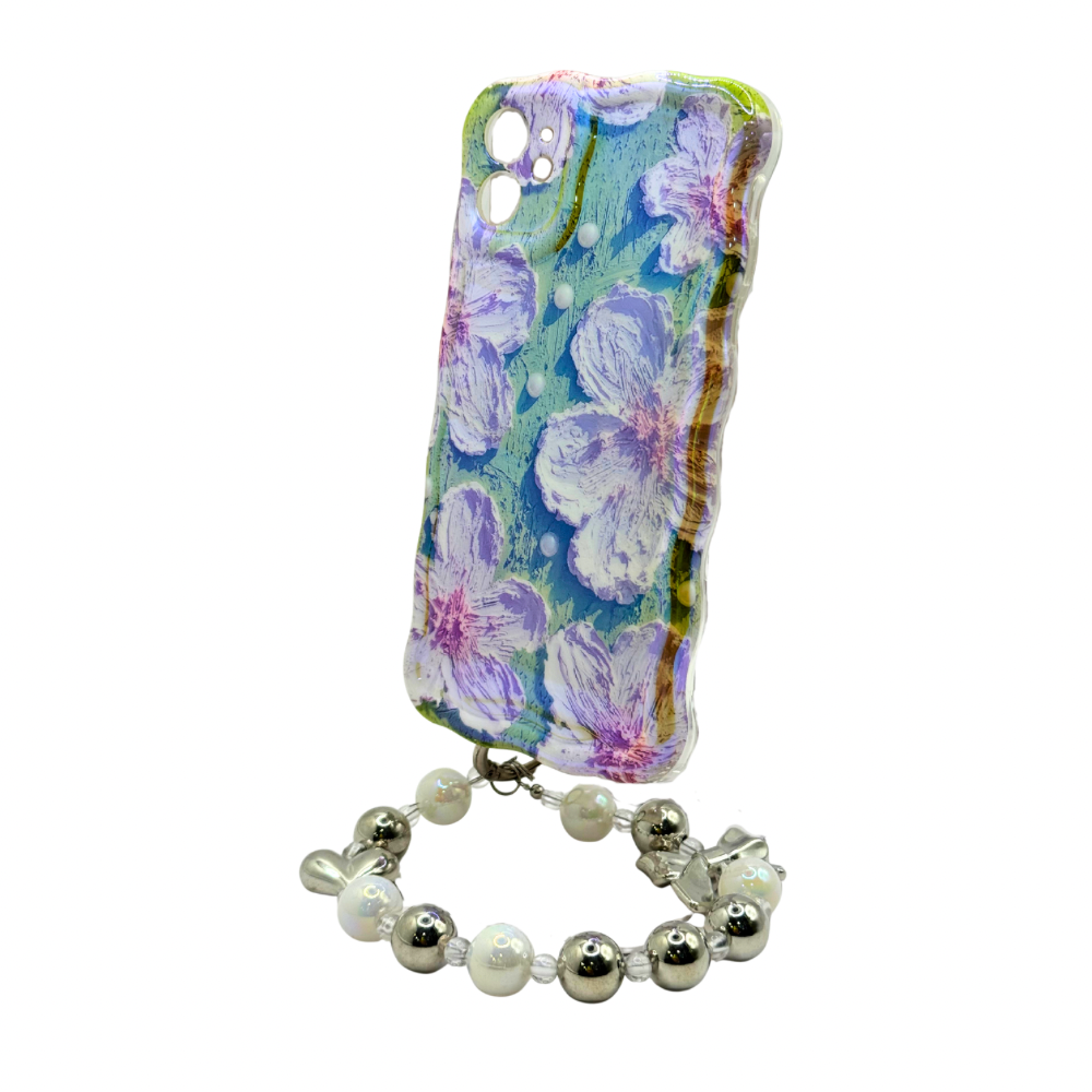 Carcasa Tornasol Floral para iPhone 11 con Strap de Regalo!