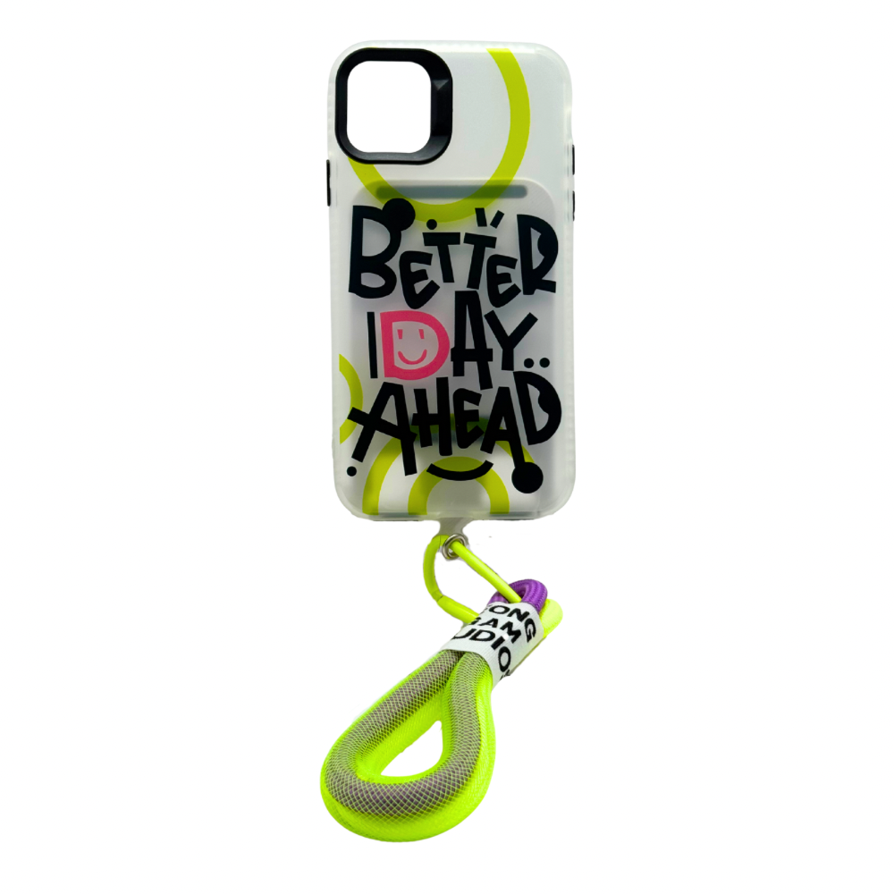Carcasa iPhone 11 Transparente Mate "Better Day Ahead" + Strap de Regalo!