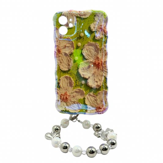 Carcasa Tornasol Floral para iPhone 11 con Strap de Regalo!