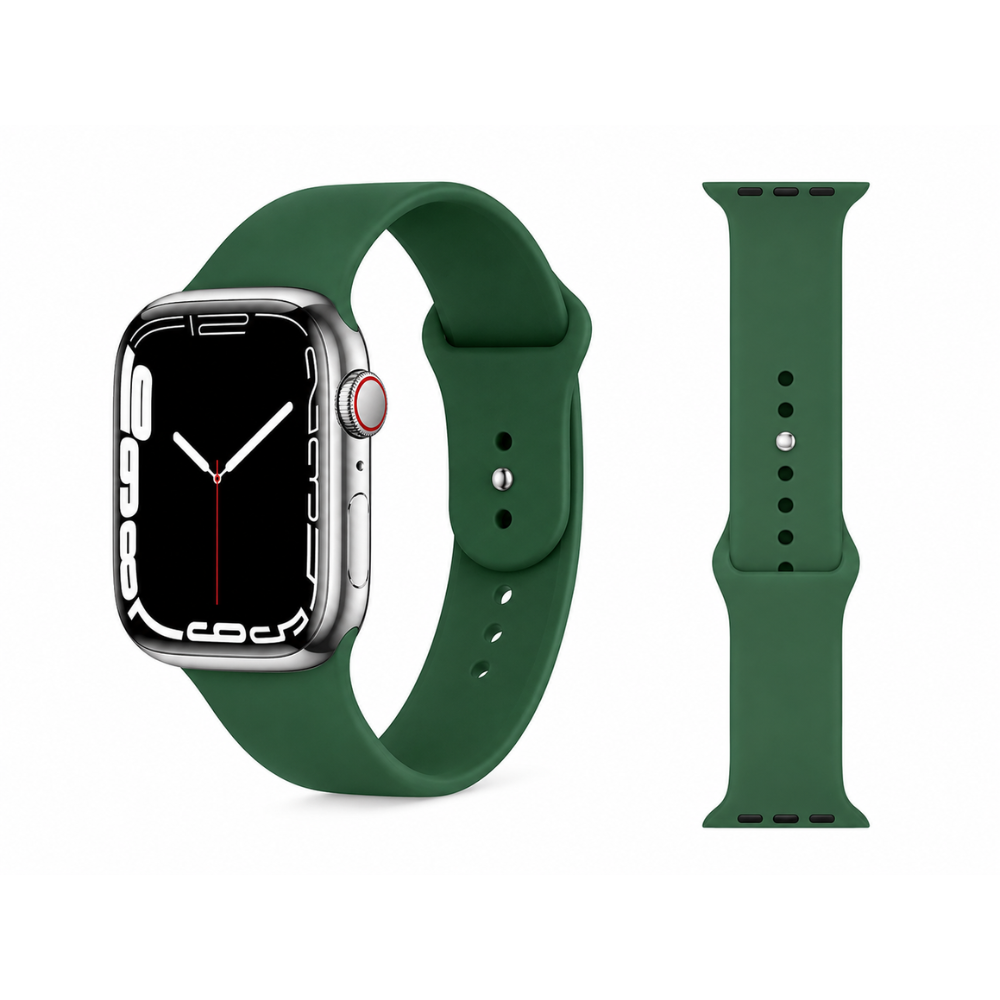 Correa de silicona para Apple Watch y otras marcas 42, 44, 45, 46, 49mm Talla M/L