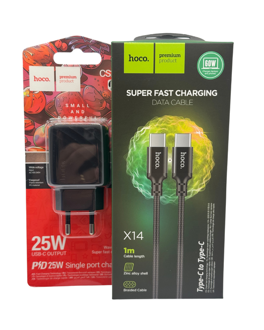 Cargador completo tipo C a C 1m Hoco CS24A