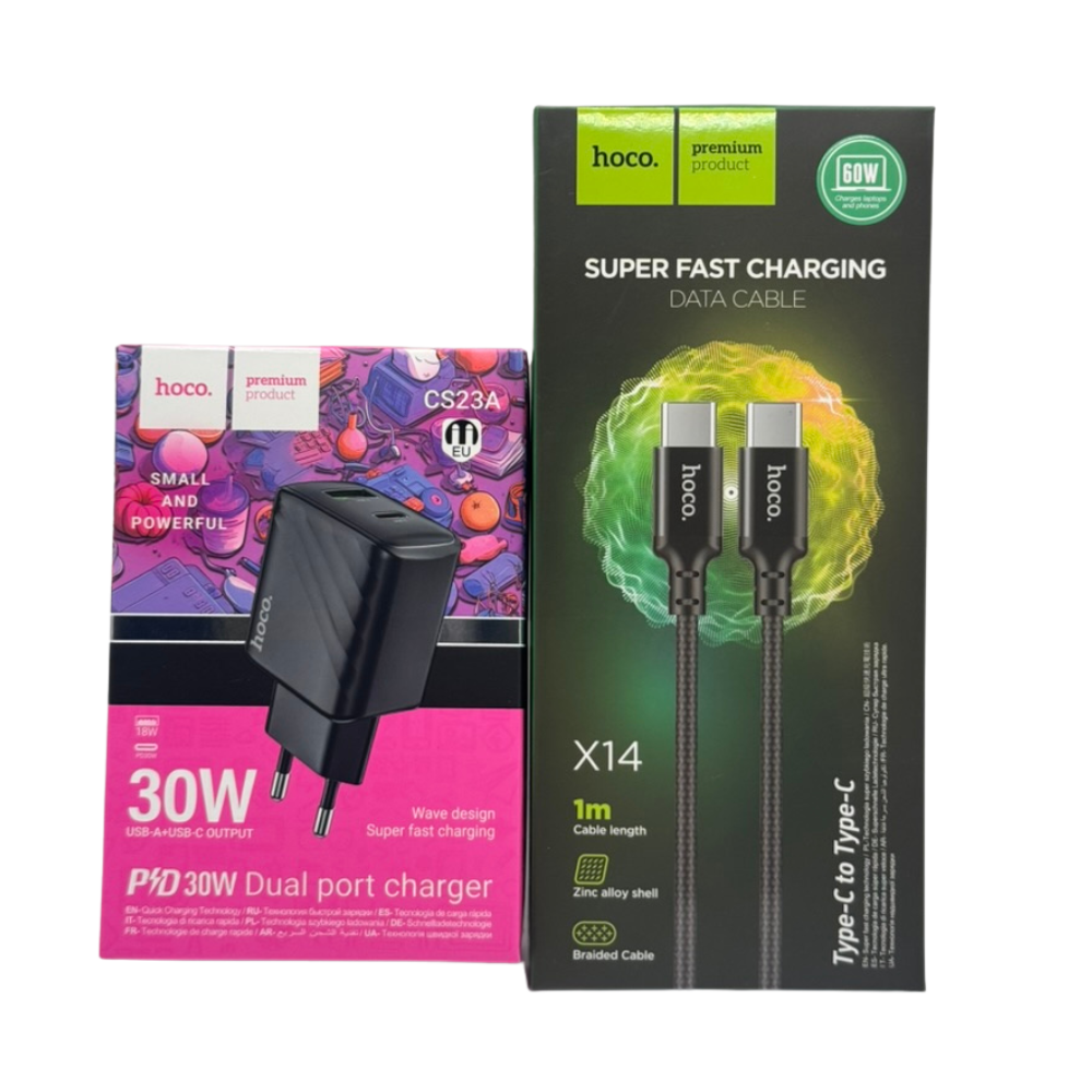 Cargador Rápido con cable C a C Hoco CS23A