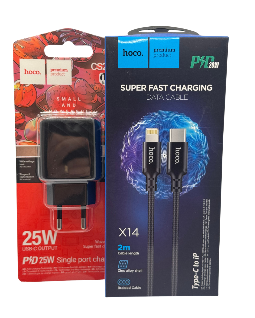 Cargador completo Lightning 2m Hoco CS24A