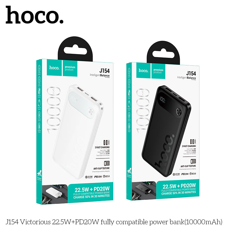 Powerbank Carga Rapida Hoco J154 10000 Mah Blanco