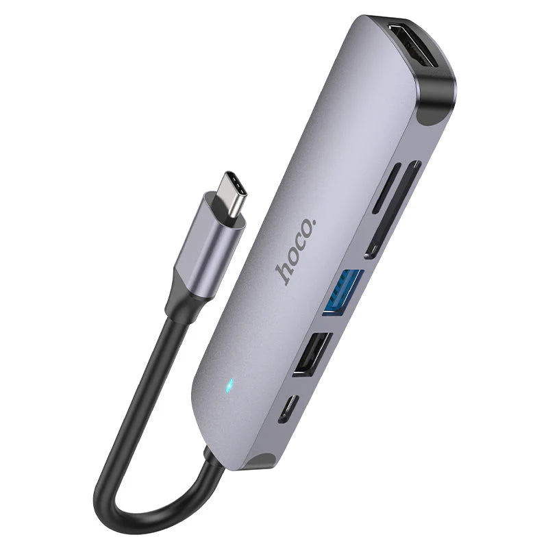 Hub Hoco HB28 Tipo C 6 en 1