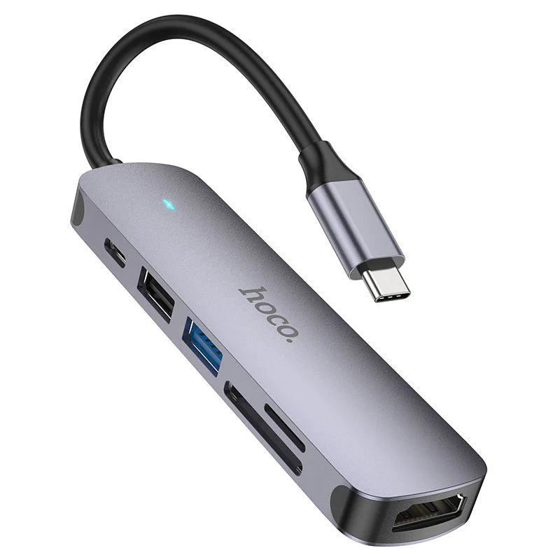 Hub Hoco HB28 Tipo C 6 en 1