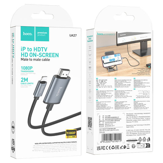 Cable Lightning a HDMI Hoco UA27