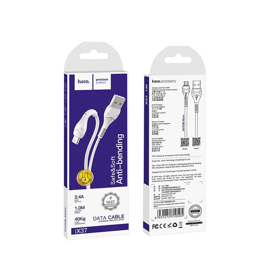 Cable Micro USB de carga Hoco X37
