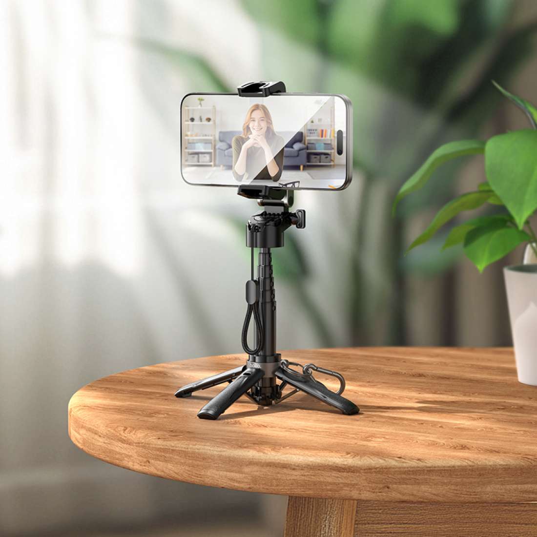 Baston Selfie Tripode Bluetooth Mini Hoco K27