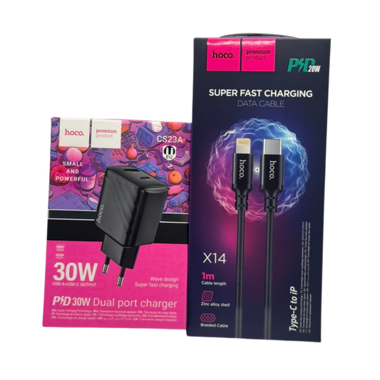 Cargador Rápido con cable C a Lightning Hoco CS23A 1m