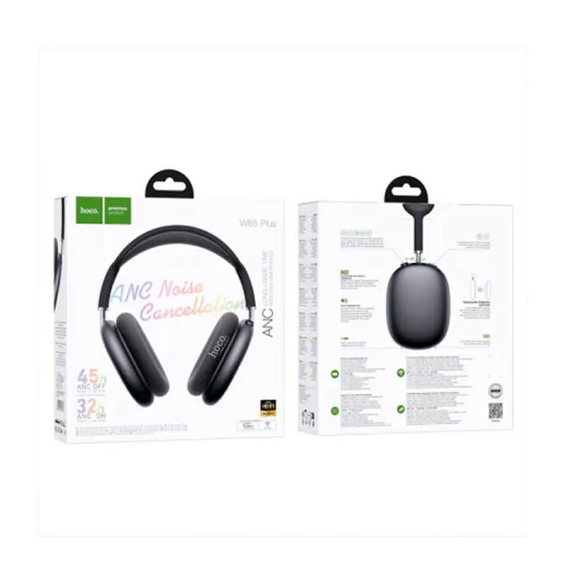 Audífonos Inalámbricos Hoco W65 Plus Anc Bluetooth 90hrs