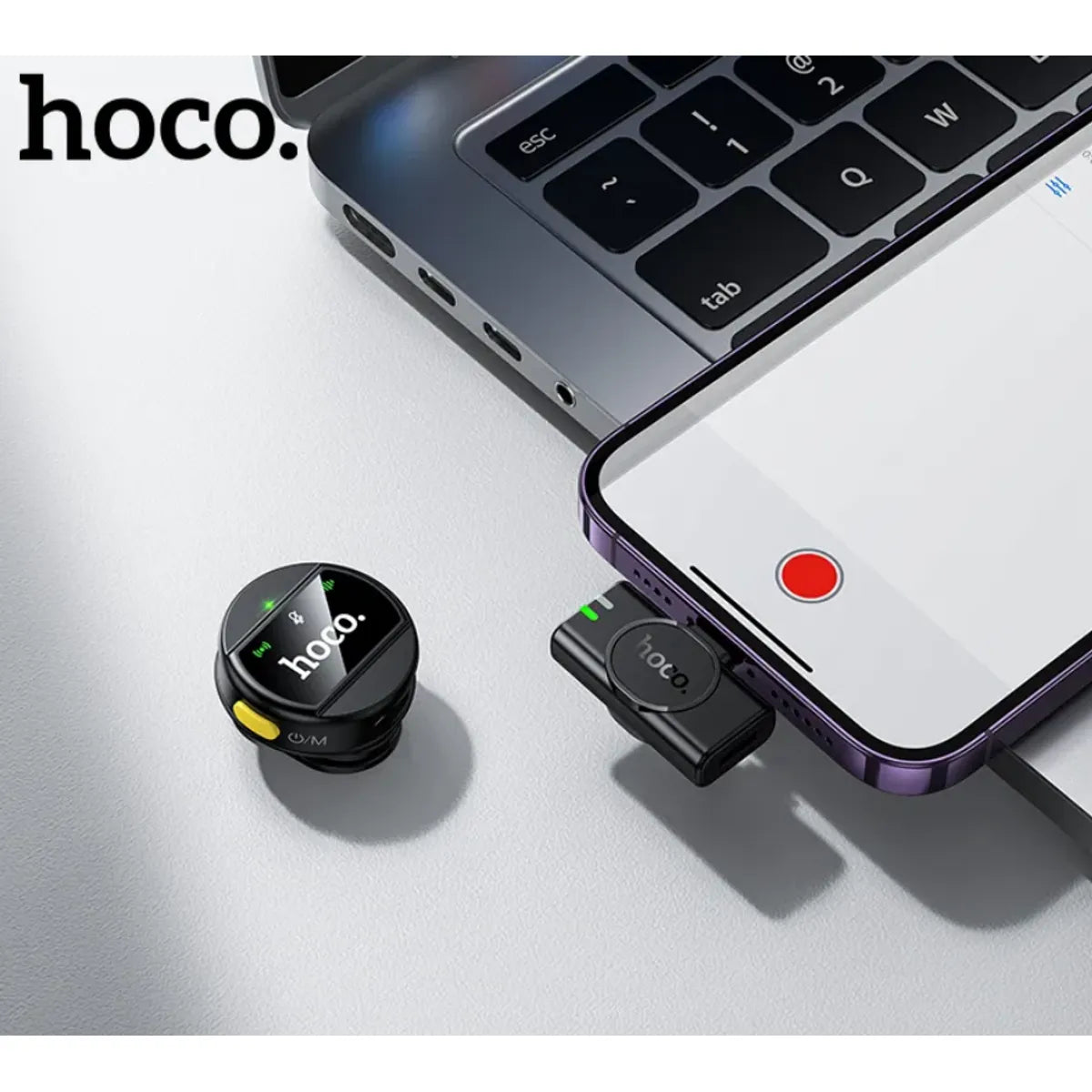 Microfono USB-C Inalámbrico Lavalier Clip Magnetico Hoco L21