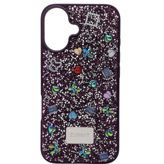 Carcasa Para iPhone 16 Estilo Brillos Con Relieve
