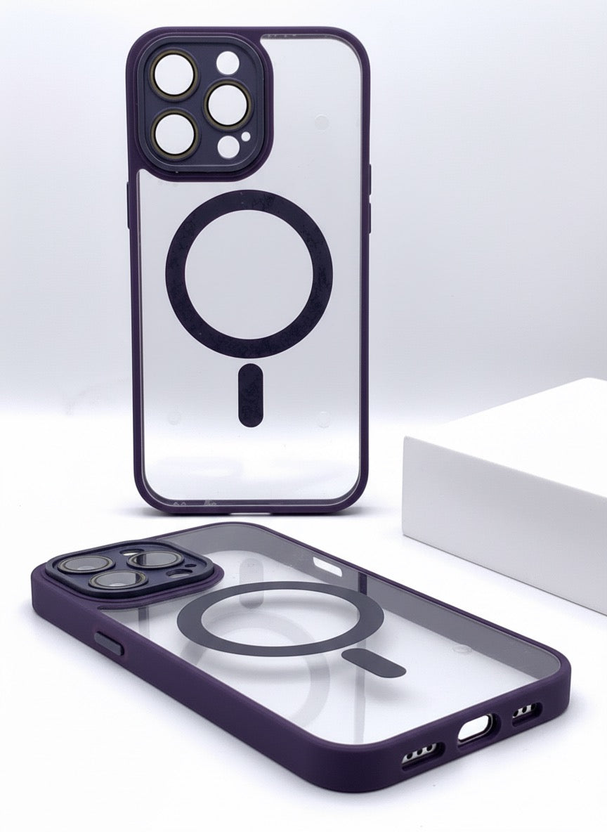 Carcasa Para iPhone 15 Pro Max Transparente MagSafe