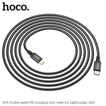 Cable Hoco X14 tipo C a Lightning 2m