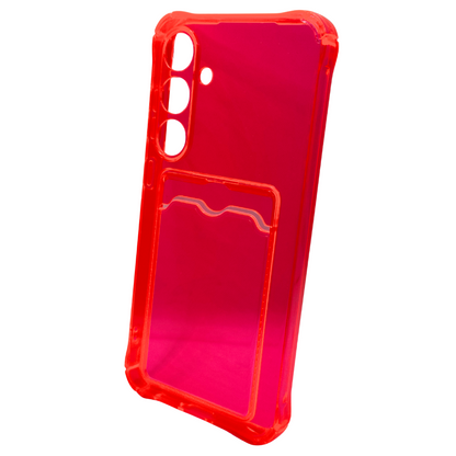Carcasa Transparente de Color con Tarjetero para Samsung S24 FE