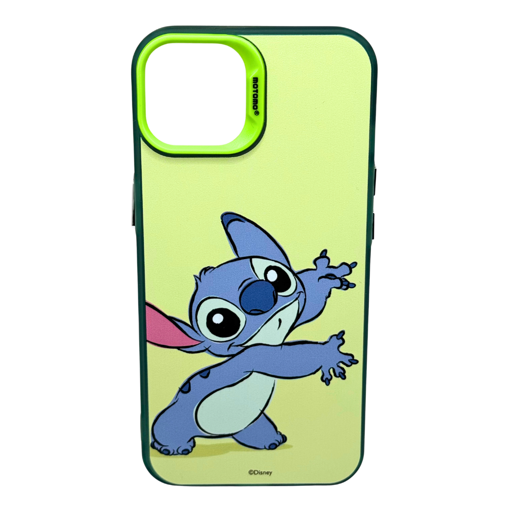 Carcasa Stitch Antigolpes para iPhone 15-14-13, Diseño Disney