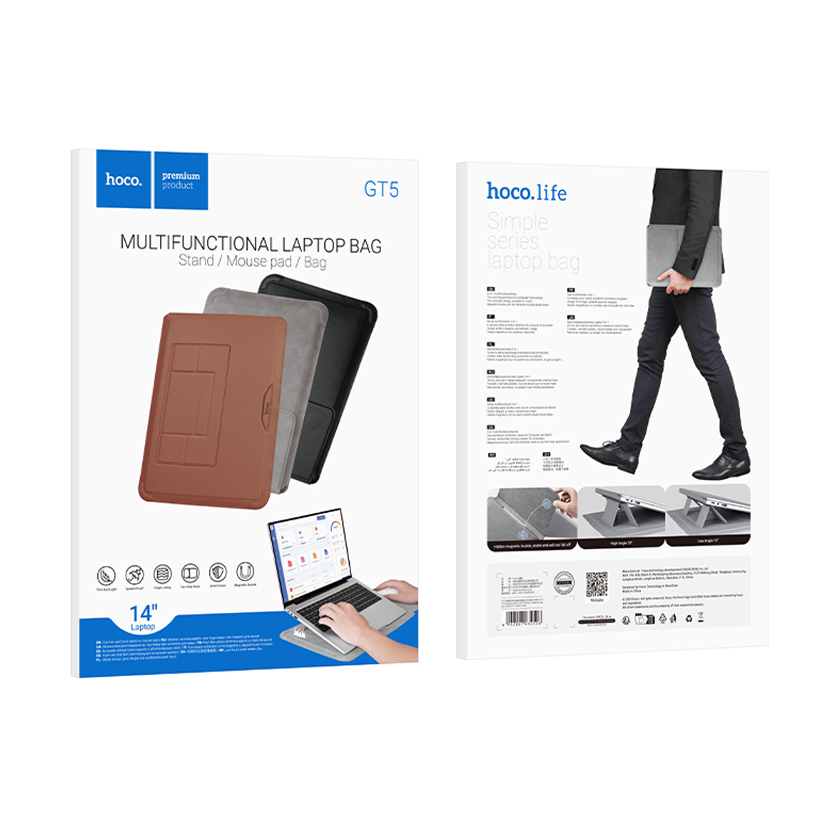 Funda multifuncional Para laptop de 14'' HOCO GT5