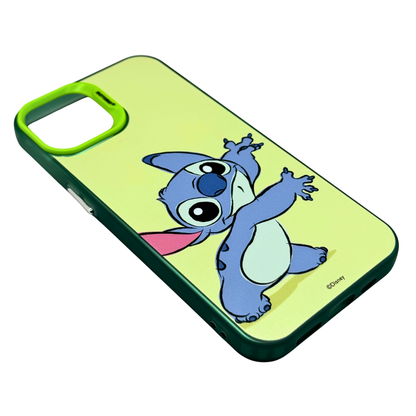 Carcasa Stitch Antigolpes para iPhone 15-14-13, Diseño Disney